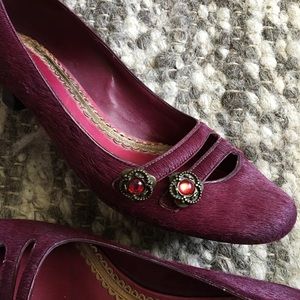 J Vincent Cow hair heels